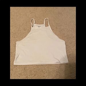 White halter top